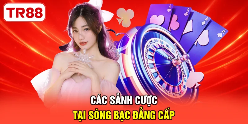 Các sảnh cược tại sòng bạc đẳng cấp